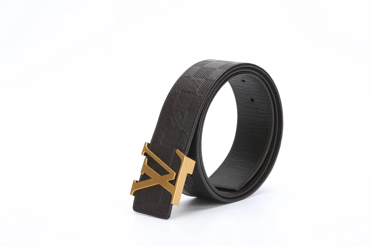 Louis Vuitton LV Initiales Damier Graphite Leather Belt 5