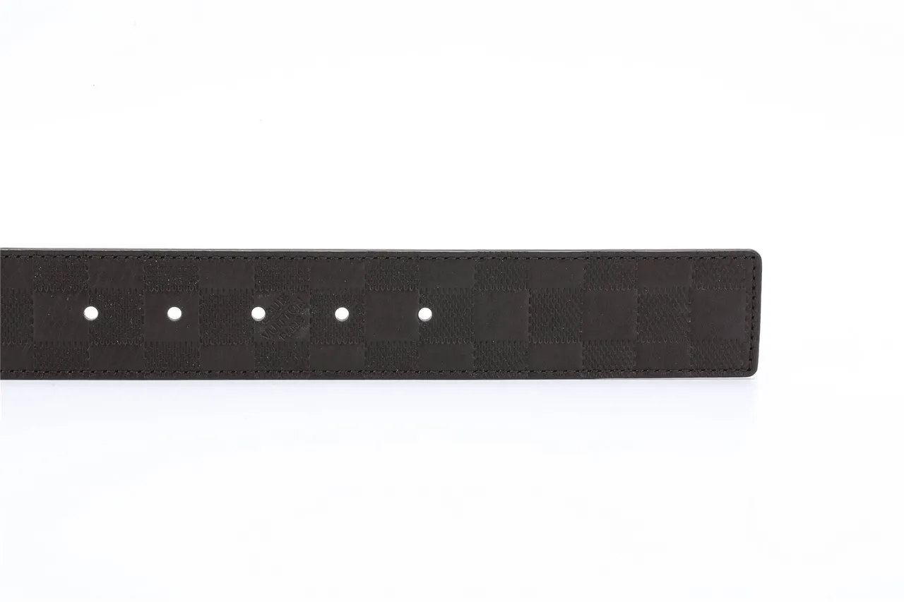 Louis Vuitton LV Initiales Damier Graphite Leather Belt 9