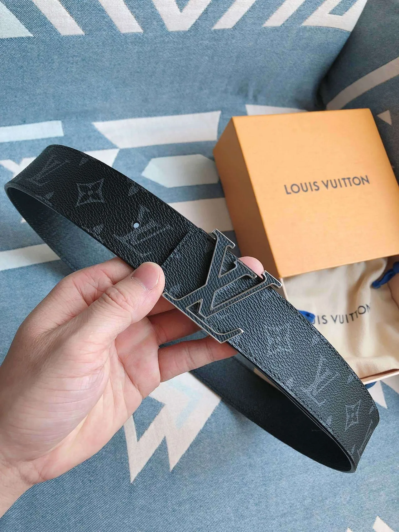 Louis Vuitton LV Initiales Monogram Leather Belt 3
