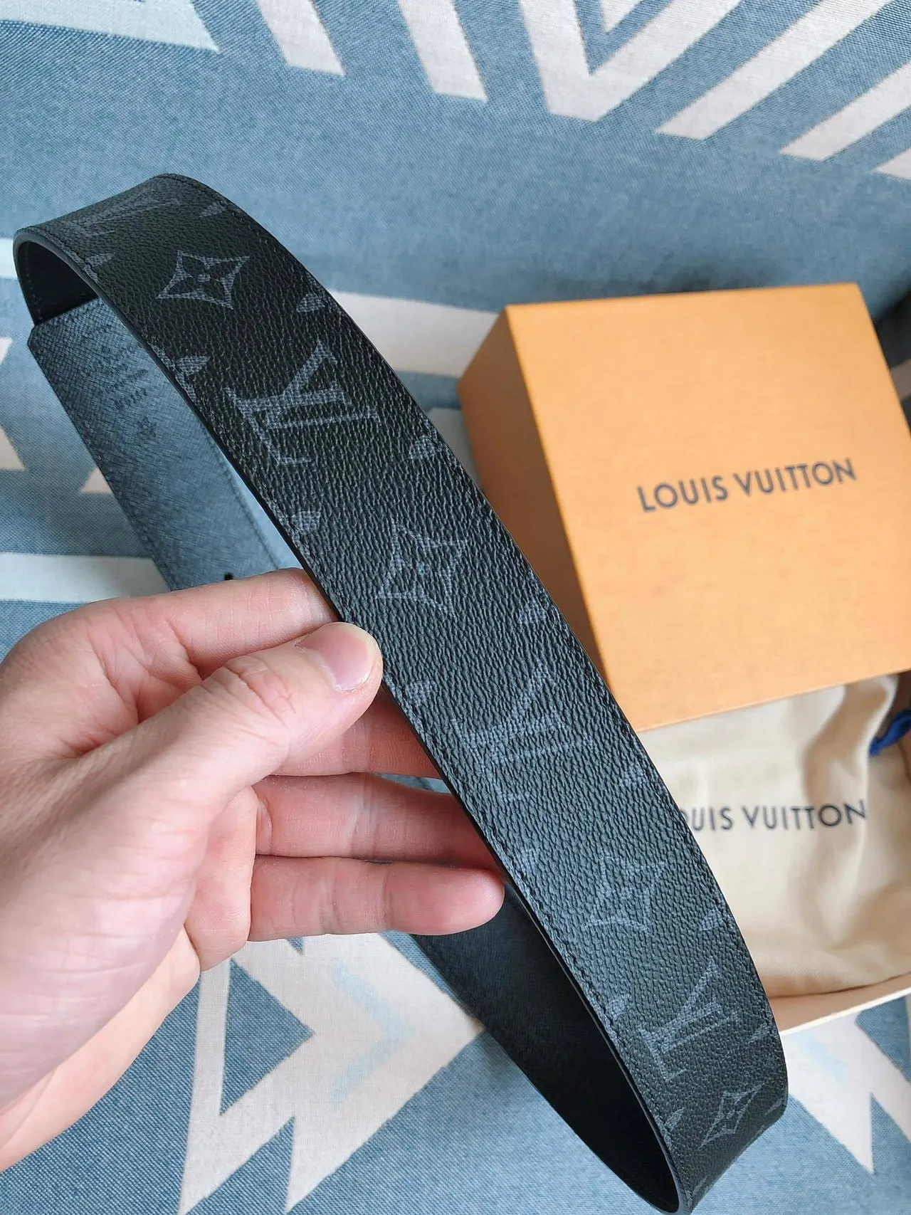 Louis Vuitton LV Initiales Monogram Leather Belt 5