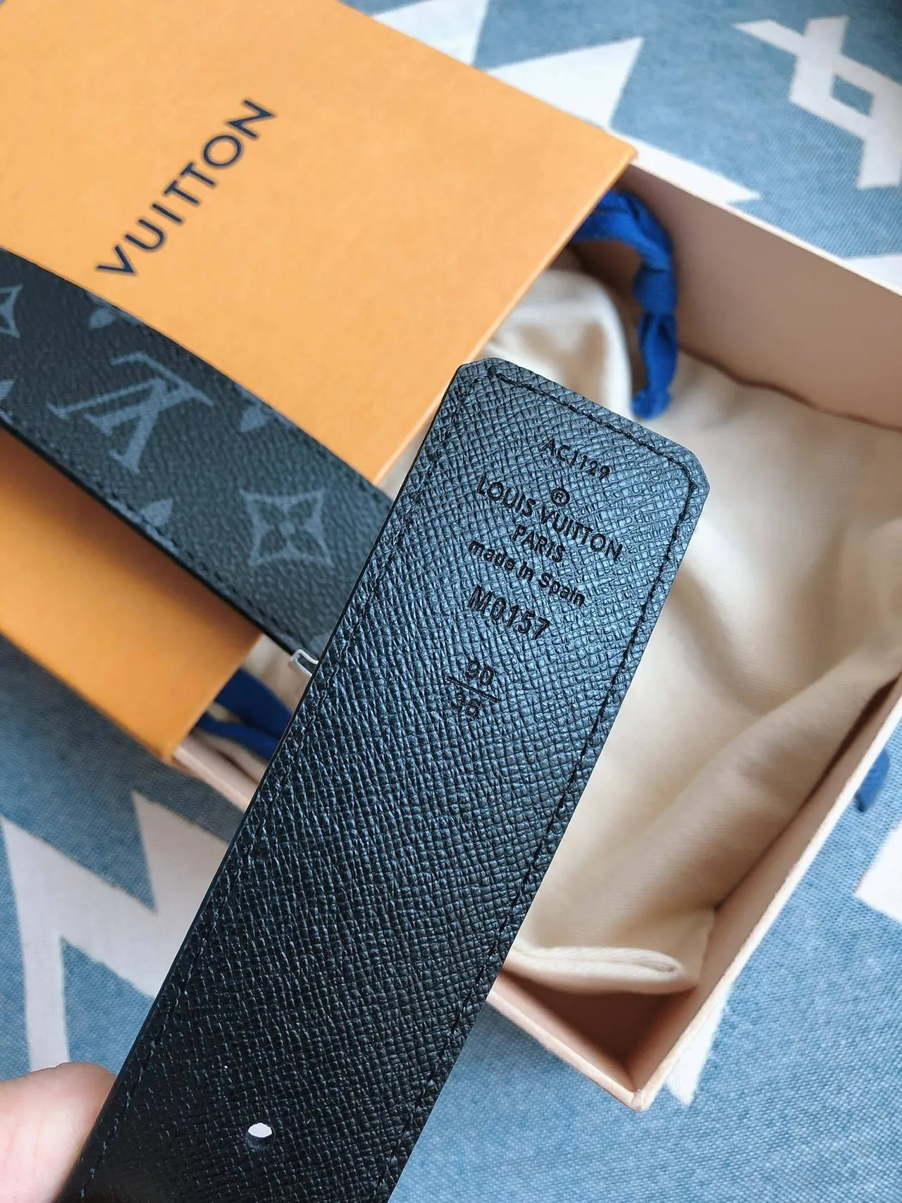 Louis Vuitton LV Initiales Monogram Leather Belt 7