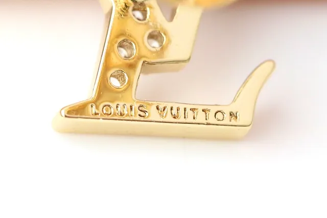 Louis Vuitton LV Monogram Pave Crystal Stud Earrings 7