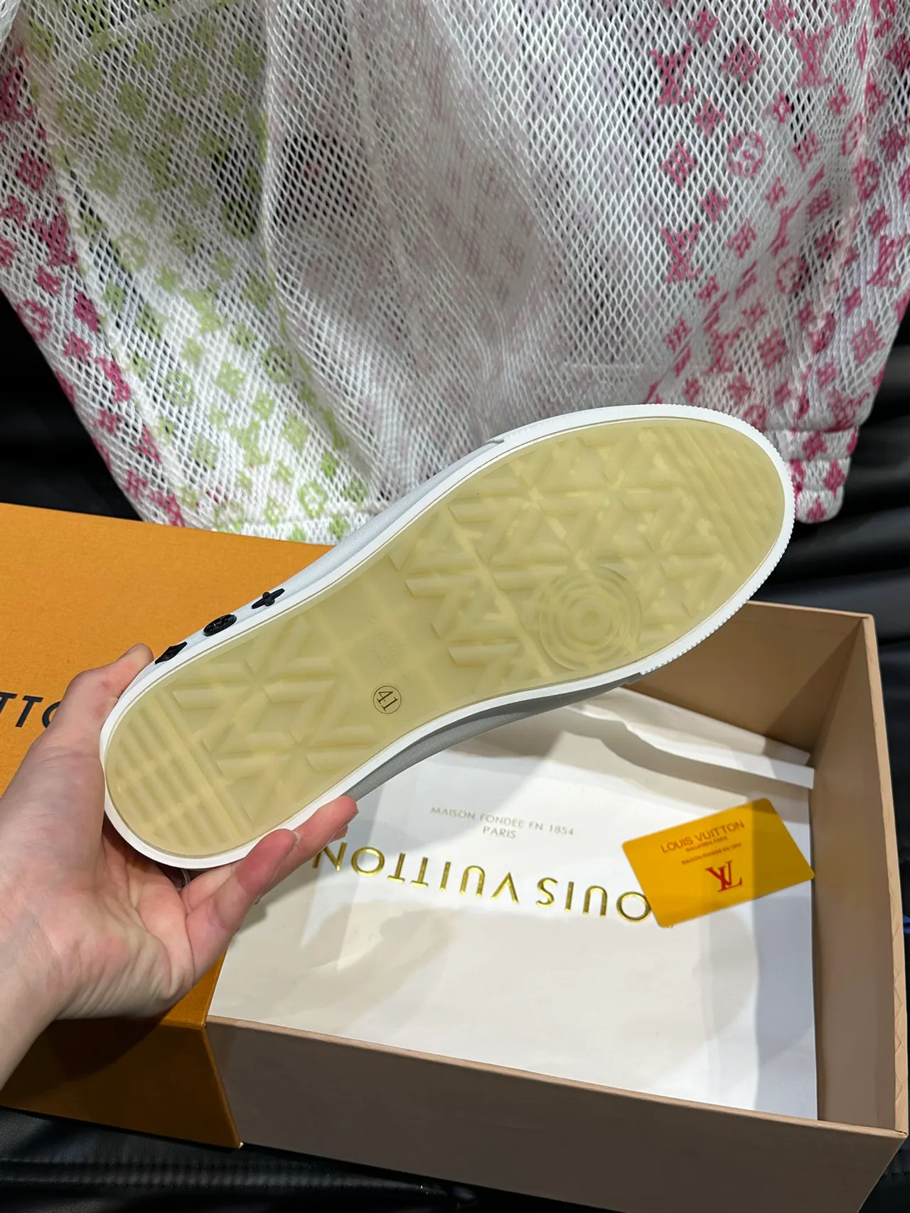 Louis Vuitton LV Trainer Beige White Monogram-Print Leather And Textile Upper Lifestyle Sneakers 2