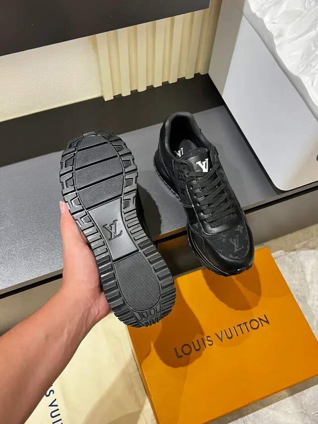 Louis Vuitton LV Trainer Black Monogram Canvas Leather Overlays Lifestyle Sneakers 3
