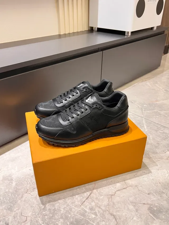Louis Vuitton LV Trainer Black Monogram Canvas Leather Overlays Lifestyle Sneakers 4
