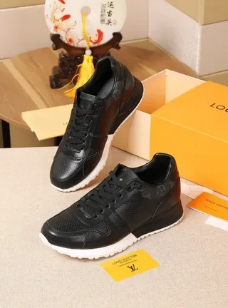Louis Vuitton LV Trainer Black White Perforated Leather Chunky Sole Lifestyle Sneakers 2