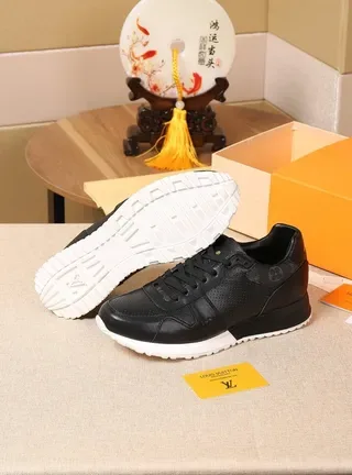 Louis Vuitton LV Trainer Black White Perforated Leather Chunky Sole Lifestyle Sneakers 8
