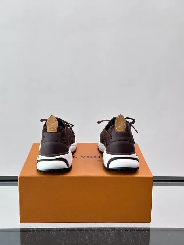 Louis Vuitton LV Trainer Brown Knit Lifestyle Sneakers 3
