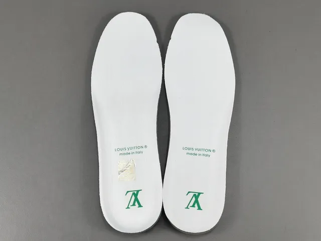 Louis Vuitton LV Trainer Green White Platform Sole Layered Leather-Mesh Upper Chunky Sneakers 4