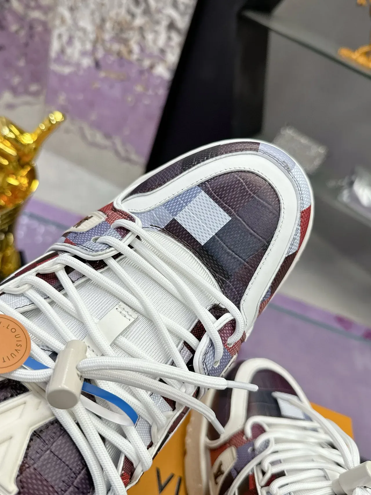Louis Vuitton LV Trainer Multicolor White Patchwork Chunky Sole Lifestyle Sneakers 7