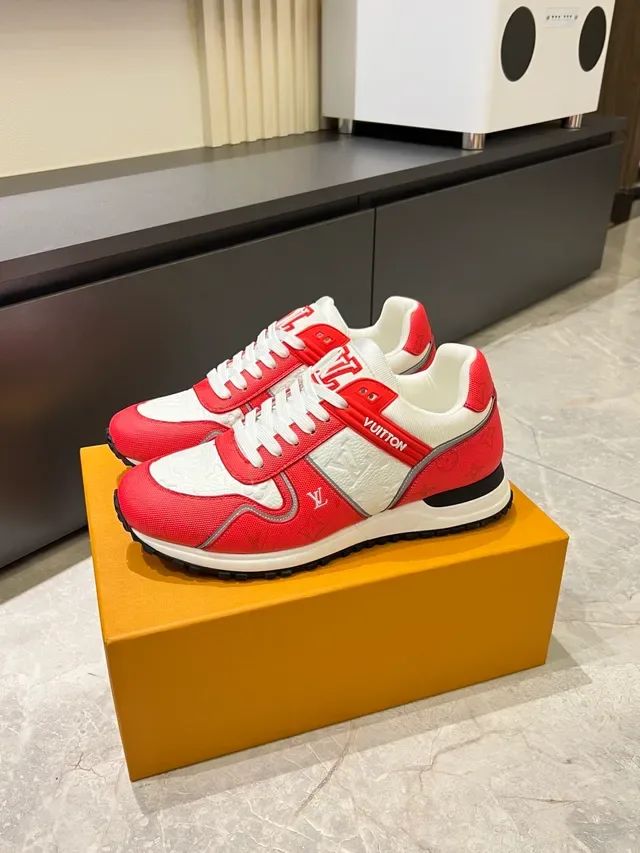Louis Vuitton LV Trainer লাল সাদা লো-টপ মিক্সড ম্যাটেরিয়াল লাইফস্টাইল স্নিকার 4