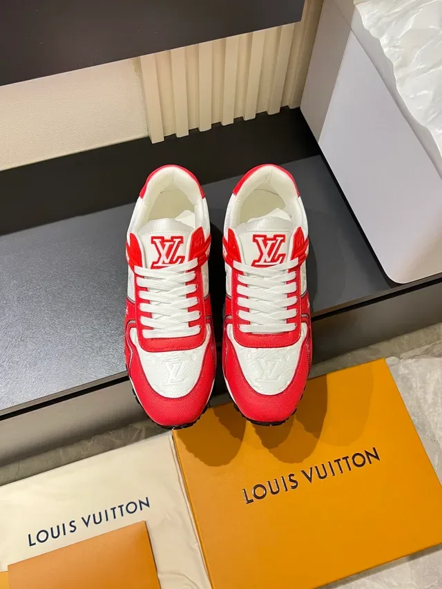 Louis Vuitton LV Trainer লাল সাদা লো-টপ মিক্সড ম্যাটেরিয়াল লাইফস্টাইল স্নিকার 5