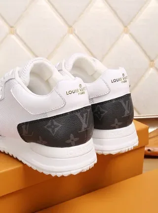 Louis Vuitton LV Trainer White Black Mesh Upper Monogram Leather Panels Lifestyle Sneakers 5
