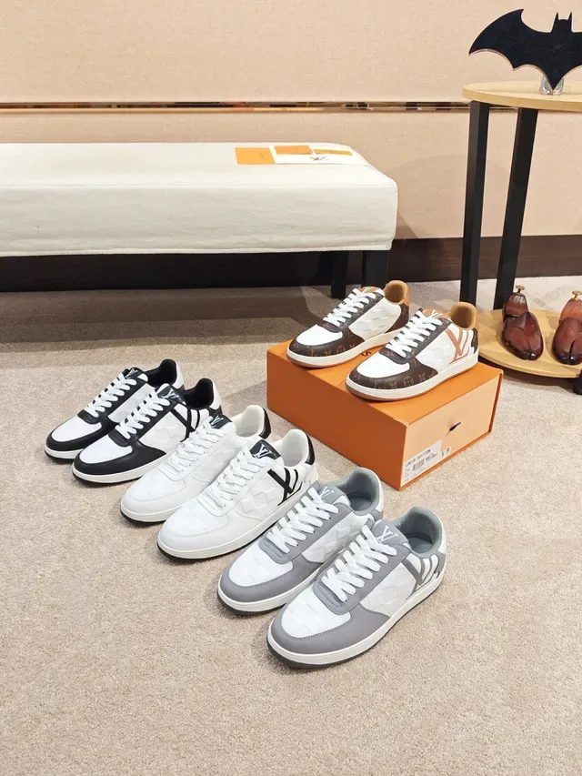 Louis Vuitton LV Trainer White Black Quilted Checkerboard Panel Monogram Logo Lifestyle Sneakers 2