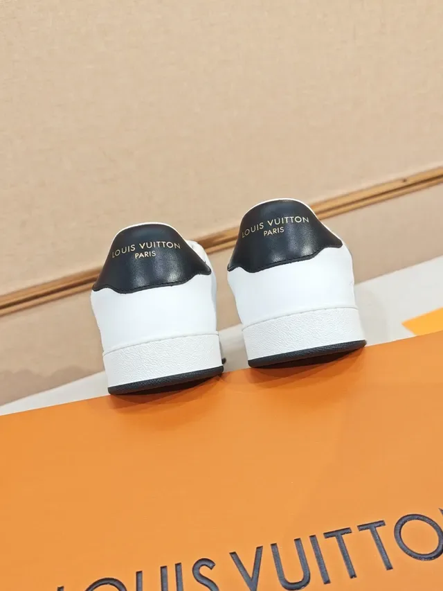 Louis Vuitton LV Trainer White Black Quilted Checkerboard Panel Monogram Logo Lifestyle Sneakers 4