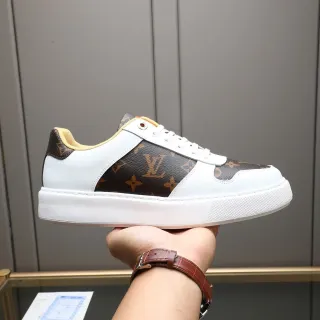 Louis Vuitton LV Trainer White Brown Low-Top Monogram Canvas Lifestyle Sneakers