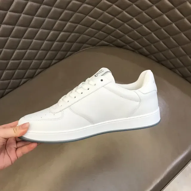 Louis Vuitton LV Trainer White Silver Leather Perforated Toe Lifestyle Sneakers 3