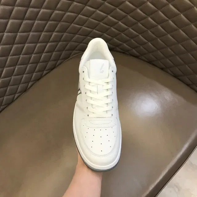 Louis Vuitton LV Trainer White Silver Leather Perforated Toe Lifestyle Sneakers 4