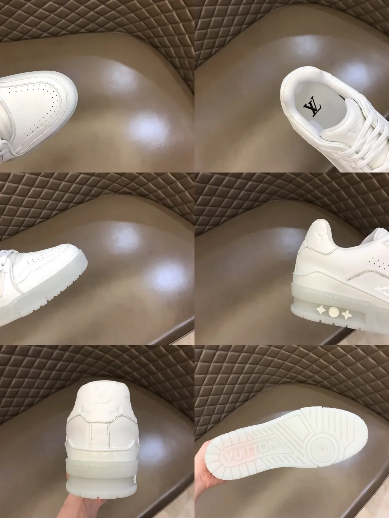 Louis Vuitton LV Trainer Sneakers Lifestyle Blanc Transparent Semelle Translucide Low-Top 3