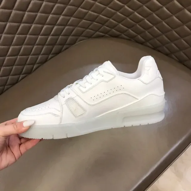 Louis Vuitton LV Trainer Sneakers Lifestyle Blanc Transparent Semelle Translucide Low-Top 4