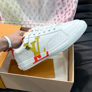 Louis Vuitton LV Trainer White Yellow Low-Top Leather Upper Lifestyle Sneakers