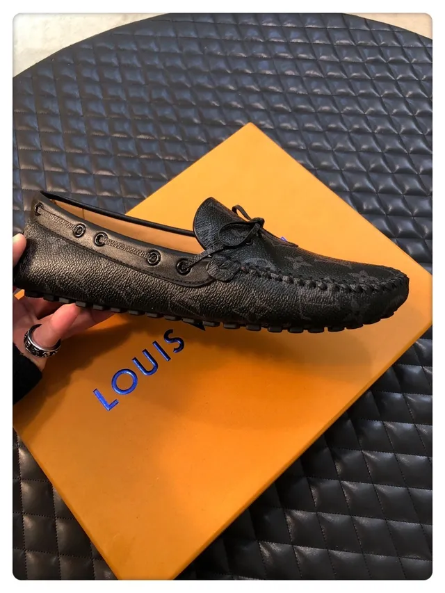 Louis Vuitton Mocassin Loafer Black Monogram Leather Loafers 2
