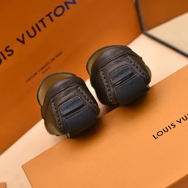 Louis Vuitton Monogram Canvas and Leather Loafers 2