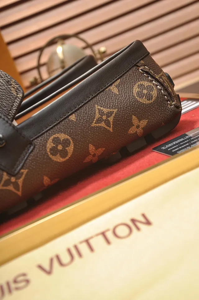 Louis Vuitton Monogram Canvas Leather Strap Loafers 2