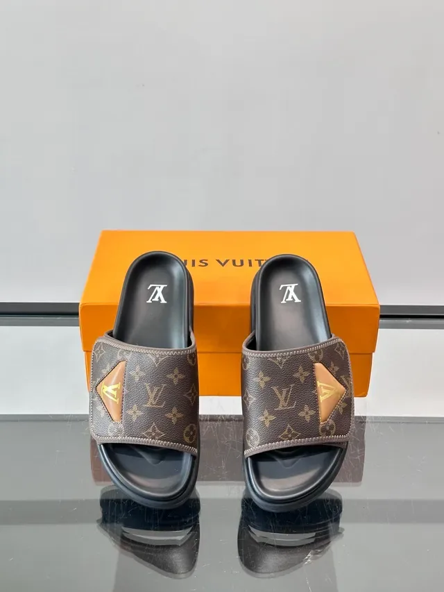Louis Vuitton Monogram Canvas Slide Slippers 4