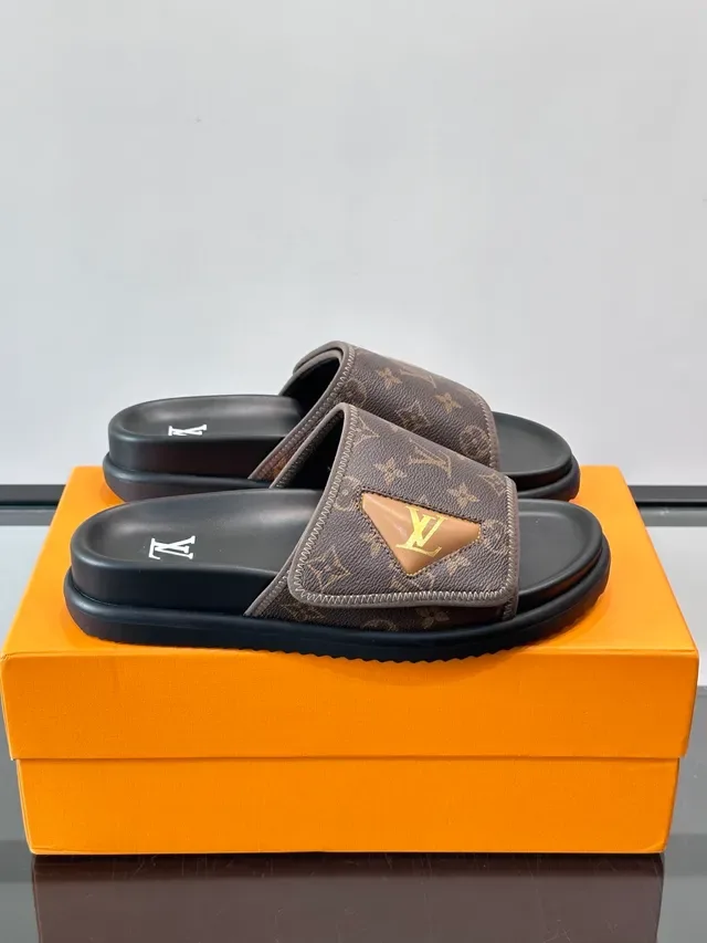 Louis Vuitton Monogram Canvas Slide Slippers 7