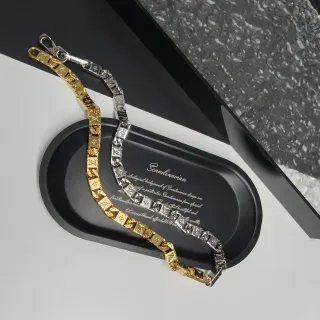 Louis Vuitton Monogram Chain Necklace Gold and Silver Tone Necklaces