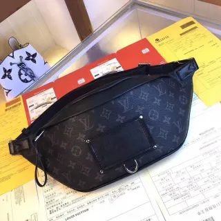 Louis Vuitton Monogram Coated Canvas Black Fashion Belt Bag