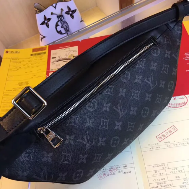 Louis Vuitton Monogram Coated Canvas Black Fashion Belt Bag 4