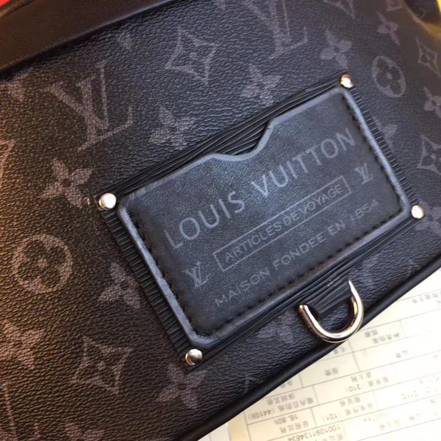 Louis Vuitton Monogram Coated Canvas Black Fashion Belt Bag 7