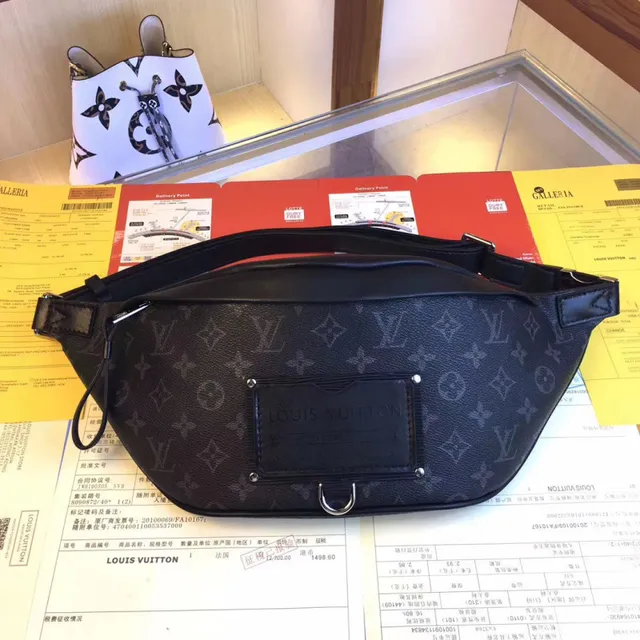 Louis Vuitton Monogram Coated Canvas Black Fashion Belt Bag 8