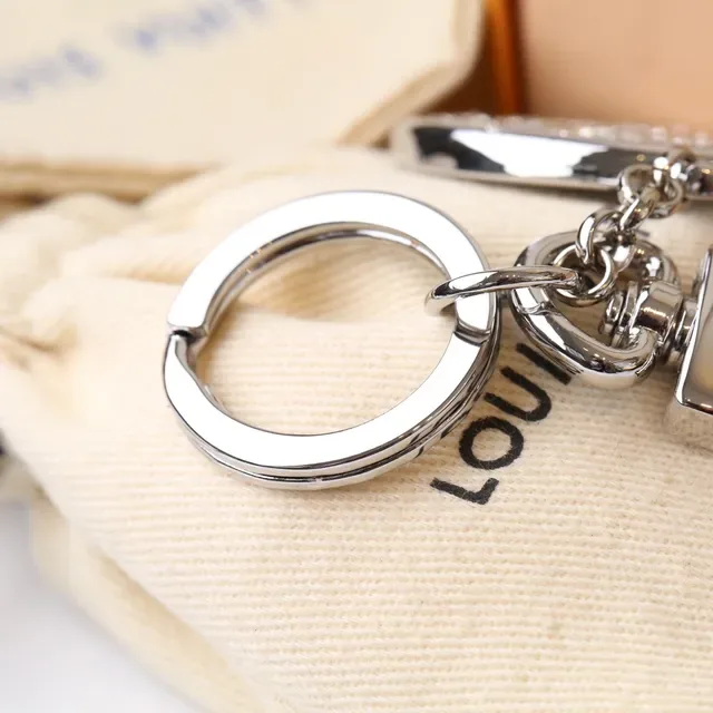 Louis Vuitton Monogram Crystal Circle Keychain Bracelet 3