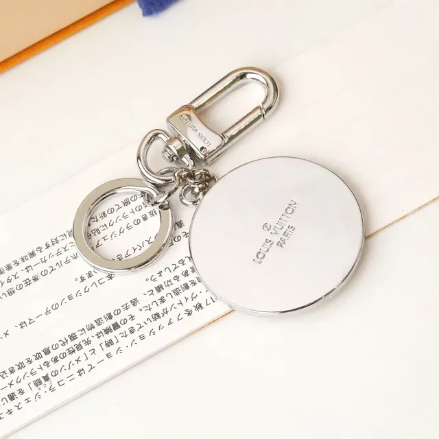 Louis Vuitton Monogram Crystal Circle Keychain Bracelet 4