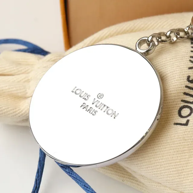 Louis Vuitton Monogram Crystal Circle Keychain Bracelet 7