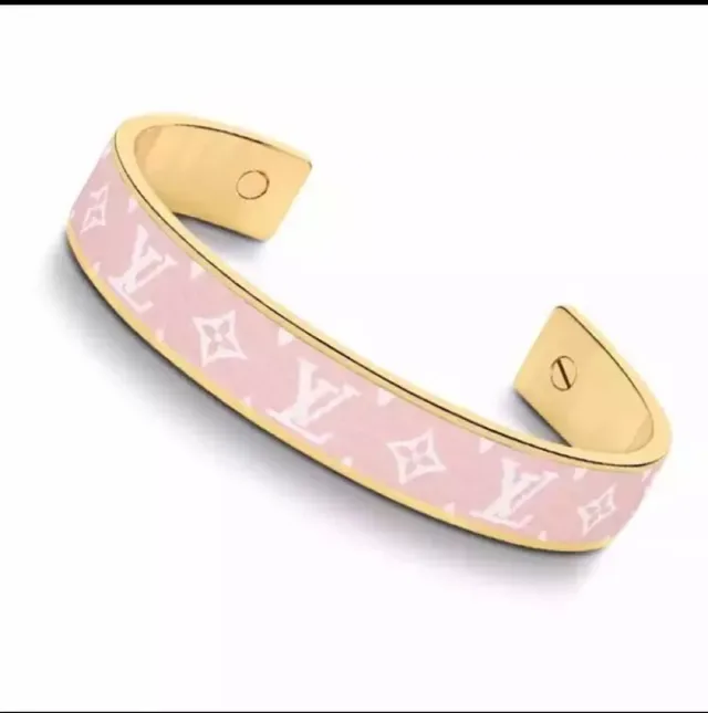Louis Vuitton Monogram Cuff Brown and Gold Bracelet 3