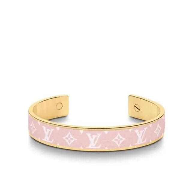 Louis Vuitton Monogram Cuff Brown and Gold Bracelet 5