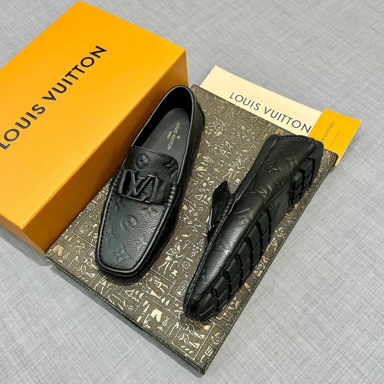 Louis Vuitton Monogram-Embossed Leather Loafer 2