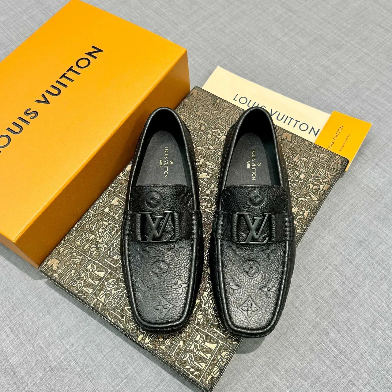 Louis Vuitton Monogram-Embossed Leather Loafer 6