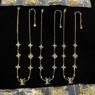 Louis Vuitton Monogram Flowers Pavé Crystal Chain Bracelets