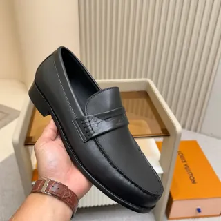 Louis Vuitton Monogram Loafer 黑色皮革乐福鞋