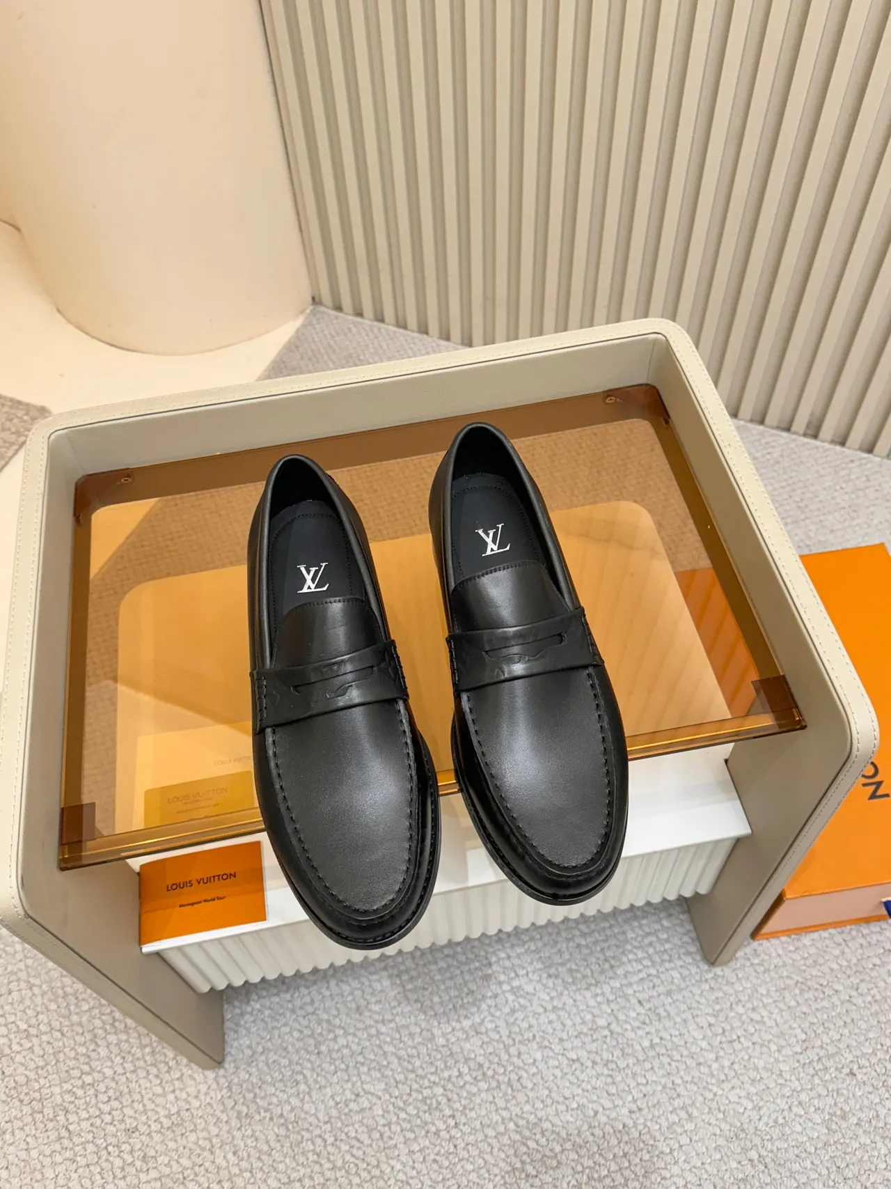 Louis Vuitton Monogram Loafer Black Leather Loafers 5