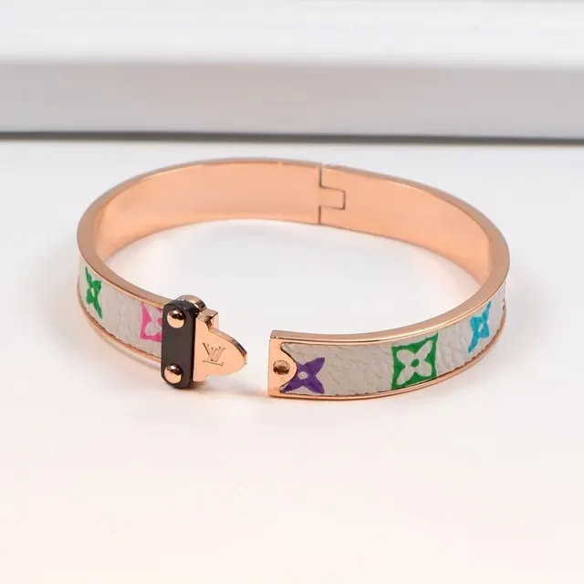 Louis Vuitton Monogram Multicolore Hinged Bangle Bracelet 2