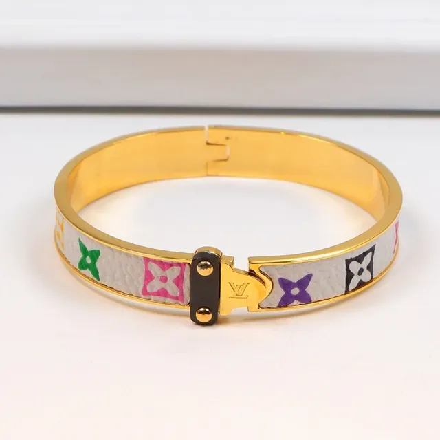 Louis Vuitton Monogram Multicolore Hinged Bangle Bracelet 4