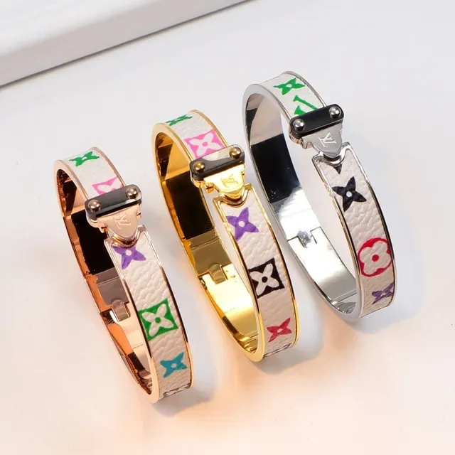 Louis Vuitton Monogram Multicolore Hinged Bangle Bracelet 6