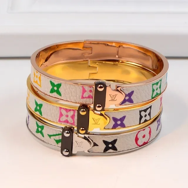 Louis Vuitton Monogram Multicolore Hinged Bangle Bracelet 8