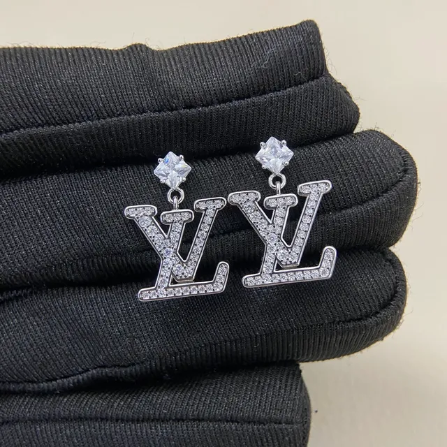 Louis Vuitton Monogram Pavé Crystal Dangling Earrings 4